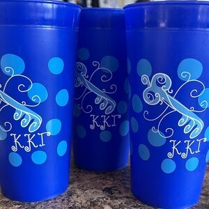 KKG Blue Decorative Cups-  Set of 3